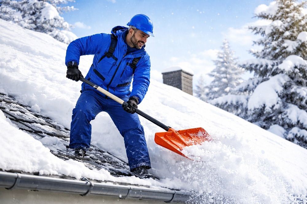 Чистка снега в Покрофф